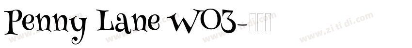 Penny Lane W03字体转换